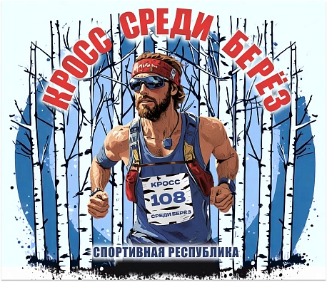 Забег Кросс среди берез